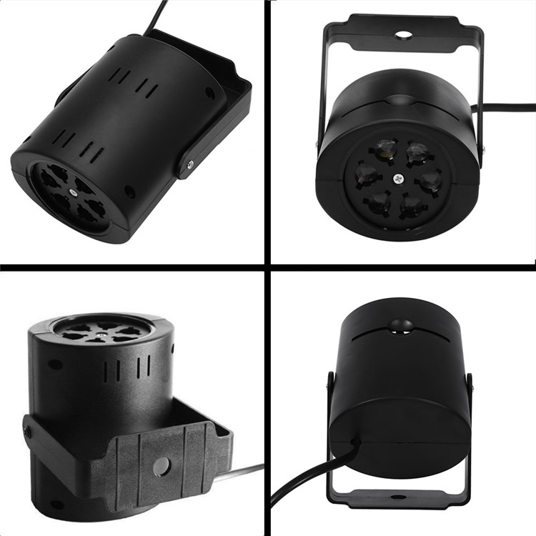 YK2283 4 Muster Mini LED Bühnenlicht 4W RGBW Weihnachtsdekoration LED Projektor Licht - US Zapfen-5