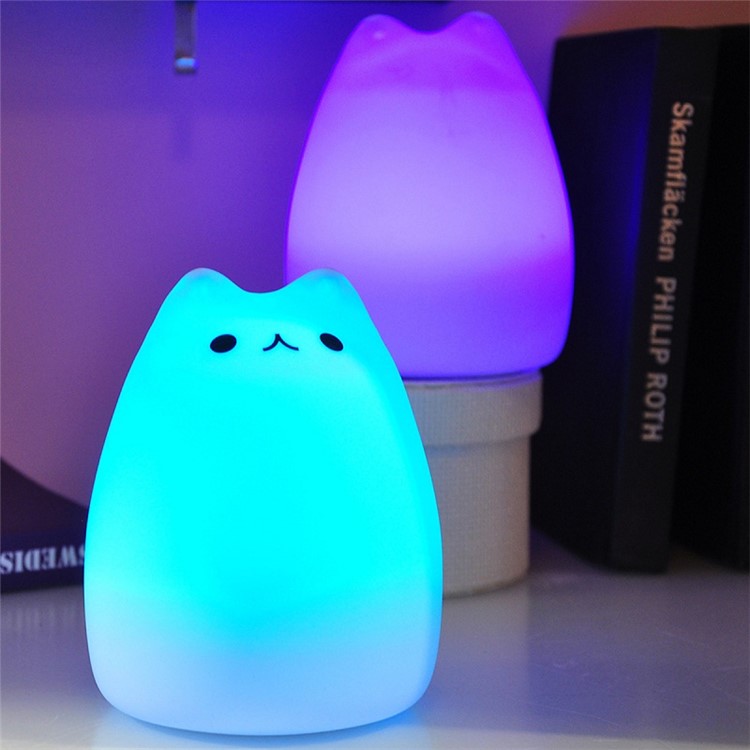 YouOKLight YK2218 0.4W RGB USB Rechargeable Color Changeable Silicone LED Sensitive Tap Control Night Light-15
