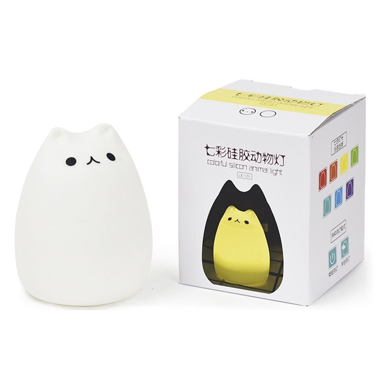 YouOKLight YK2218 0.4W RGB USB Rechargeable Color Changeable Silicone LED Sensitive Tap Control Night Light-5