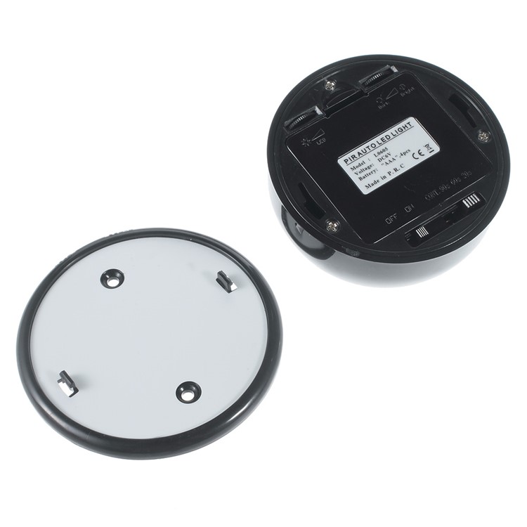 Auto PIR 6-LED Light Infrared Sensor Lamp Motion Light - Black-3