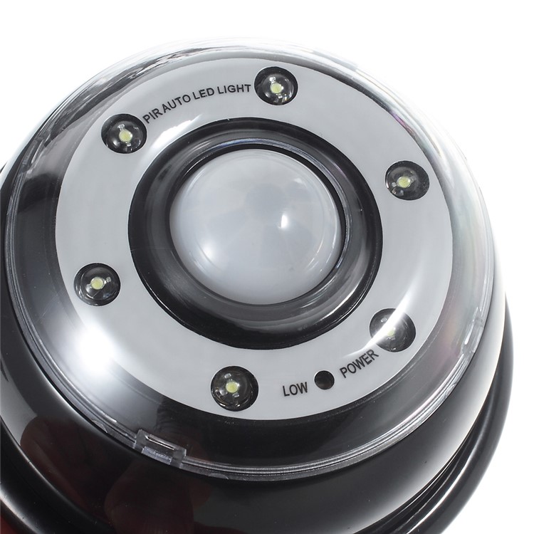 Auto PIR 6-LED Light Infrared Sensor Lamp Motion Light - Black-5