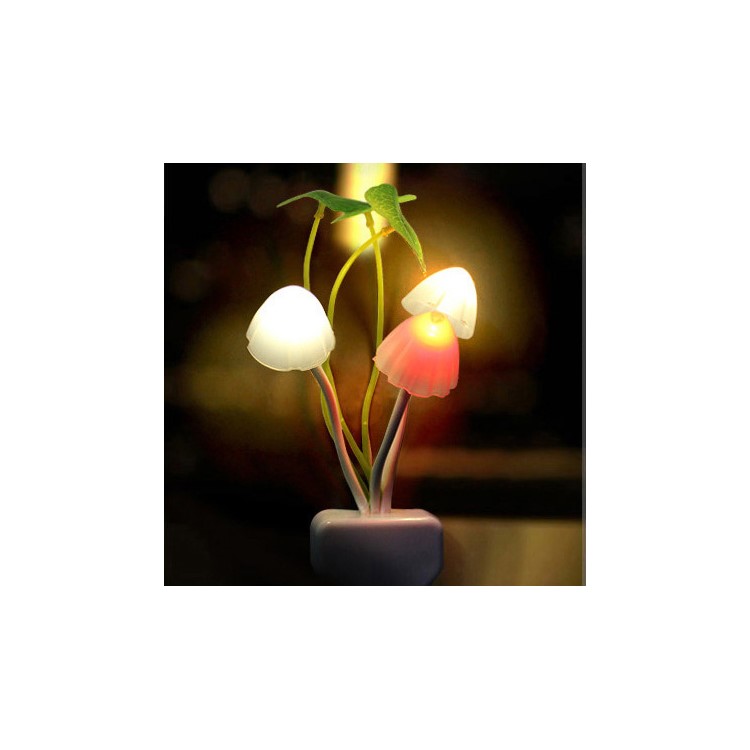 LED 7 Color Light Dependent Control Creative Cute Mushroom Design Light-1
