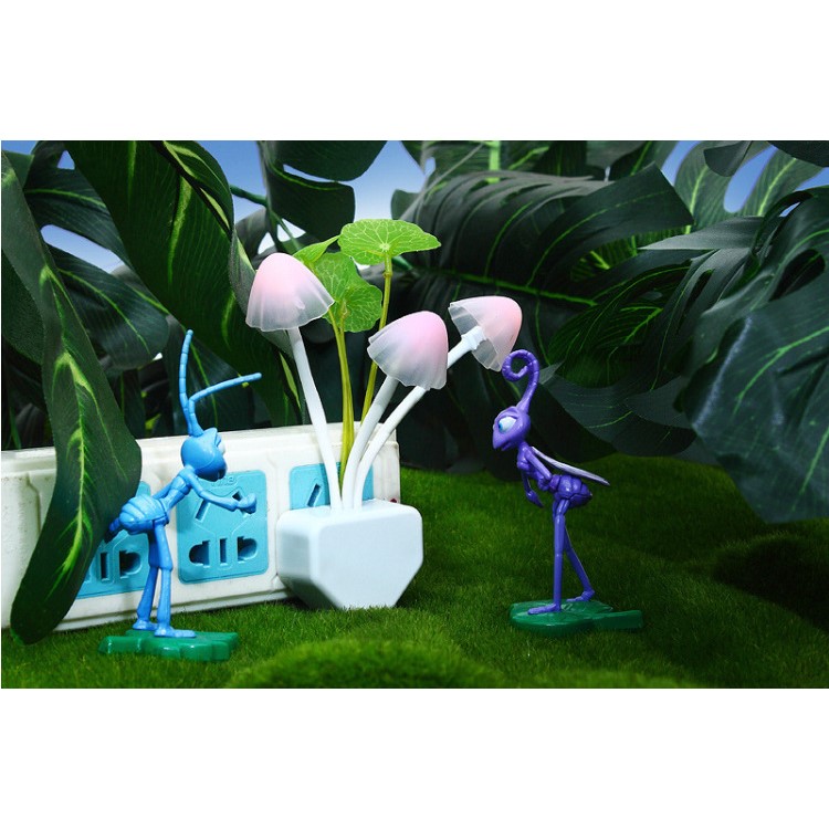 LED 7 Color Light Dependent Control Creative Cute Mushroom Design Light-2