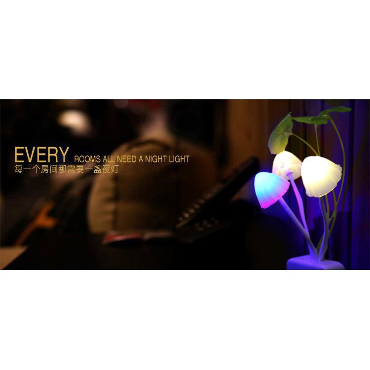 LED 7 Color Light Dependent Control Creative Cute Mushroom Design Light-6