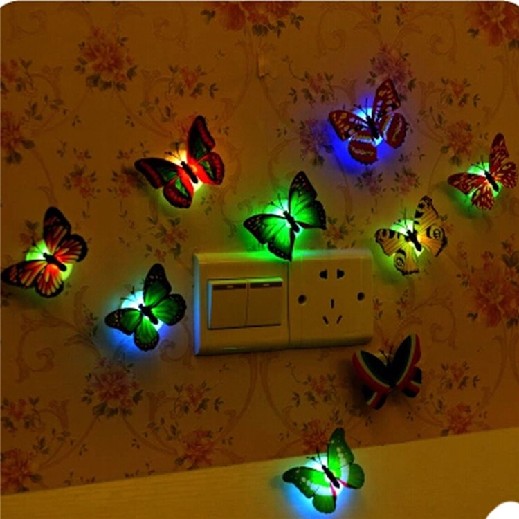 10Pcs 3D Butterfly Removable Mural Stickers Wall Stickers Decal for Home and Room Decoration-2