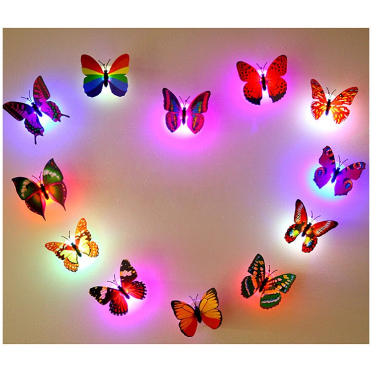 10Pcs 3D Butterfly Removable Mural Stickers Wall Stickers Decal for Home and Room Decoration-4
