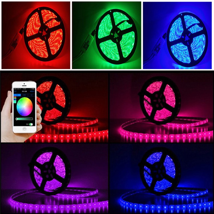 Smart Home Wi-Fi RGB 5M 300x5050 SMD Waterproof IP65 LED Strip Light Kit - US Plug-5