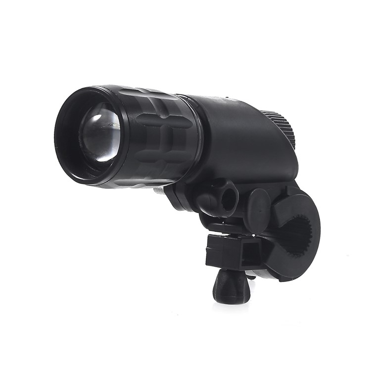 Q5 Waterproof 3W 140lm 3 Modes LED Bike Light Zoomable Torch with Bike Handlebar Mount - Black-1