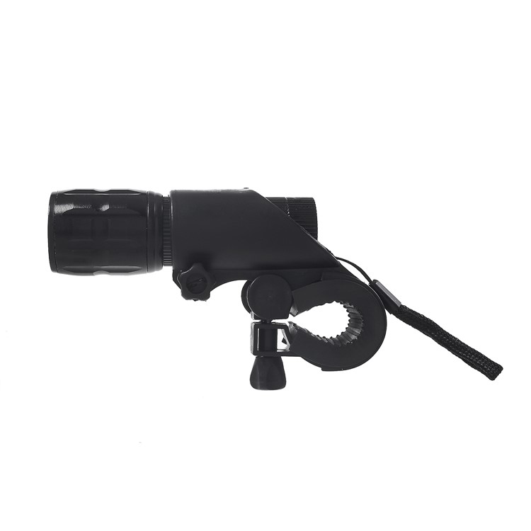 Q5 Waterproof 3W 140lm 3 Modes LED Bike Light Zoomable Torch with Bike Handlebar Mount - Black-2
