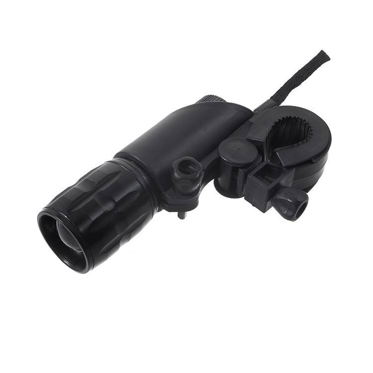Q5 Waterproof 3W 140lm 3 Modes LED Bike Light Zoomable Torch with Bike Handlebar Mount - Black-5