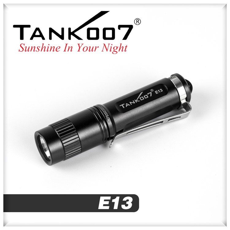 TANK007 E13 120 Lumens Mini Portable Flashlight Torch - Black-1