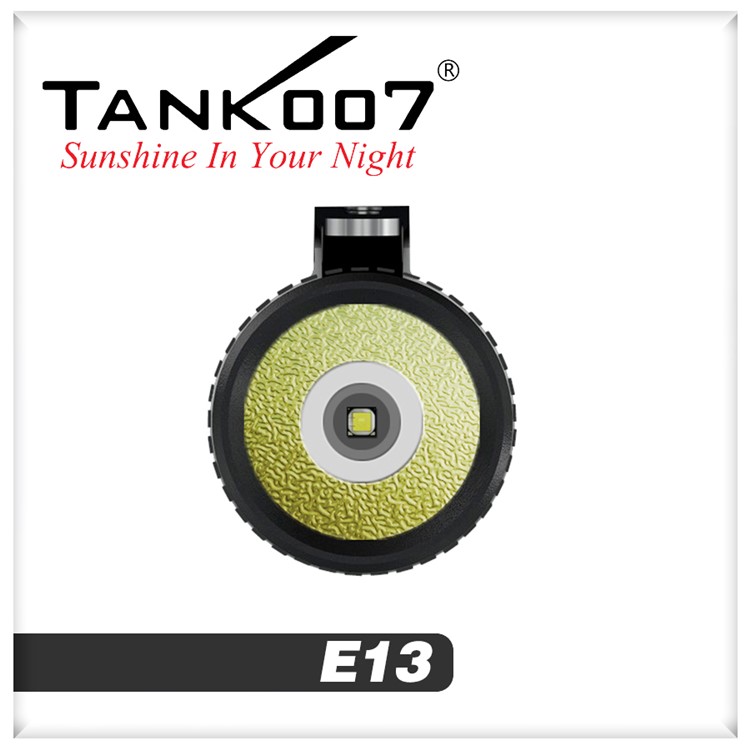 TANK007 E13 120 Lumens Mini Portable Flashlight Torch - Black-3