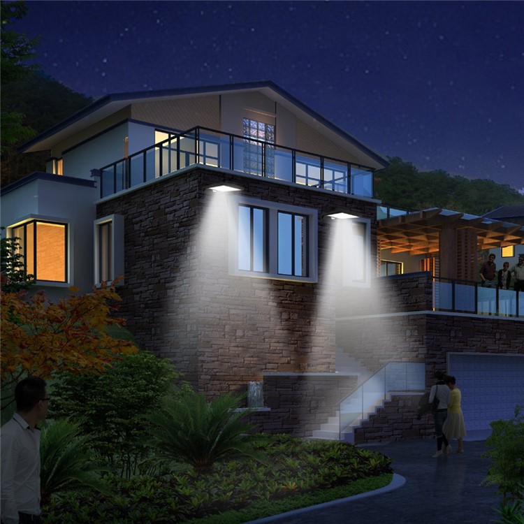 450LM 36 LEDs PIR Motion Sensor Lamp Outdoor Street Waterproof Wall Light - Black-10