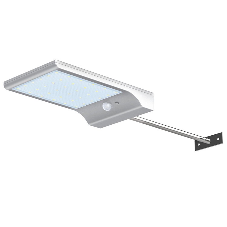 36 LEDs Solarbetriebene Wandleuchte mit Montagestange Outdoor Waterproof Motion Sensor Light - Weiß-6