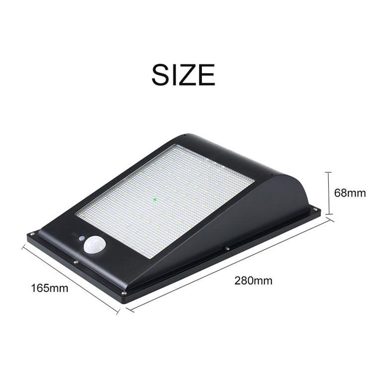 Outdoor IP65 Waterproof 1000 Lumens 81 LEDs PIR Motion Sensor Solar Lamp Street Light-12