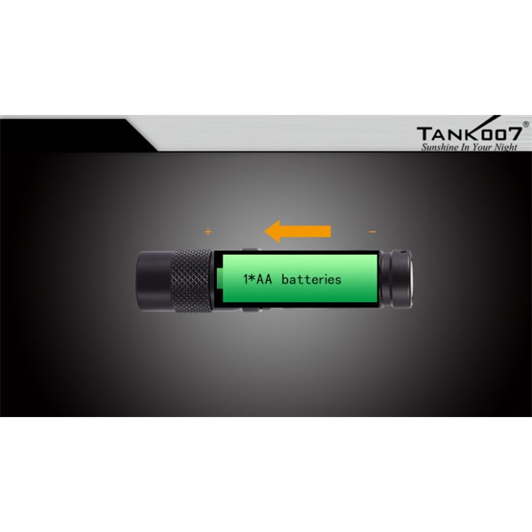 TANK007 E19 CREE XP-G3 R5 180LM 3 Modes Mini LED Flashlight Waterproof Torch-5