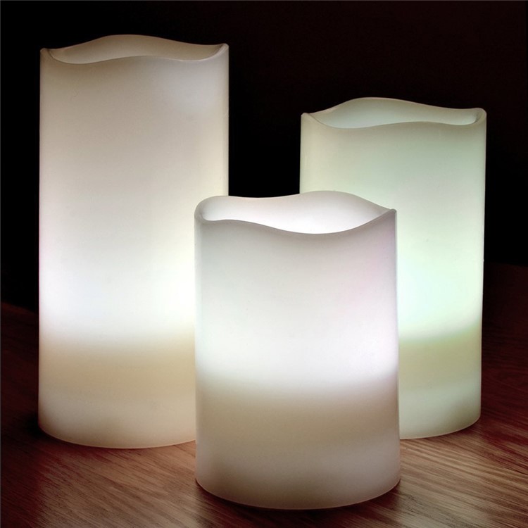 YOUOKLIGHT 3Pcs / Set YK2271 Mudança de cor LED Vela eletrônica LED Candle Lights com controle remoto-20
