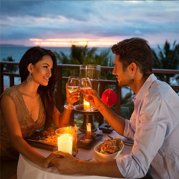 YOUOKLIGHT 3Pcs / Set YK2271 Mudança de cor LED Vela eletrônica LED Candle Lights com controle remoto-22