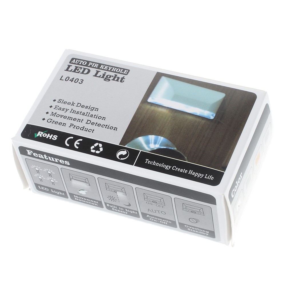 L0403 Auto PIR Infrared Sensor LED Light Door Keyhole Lamp-6