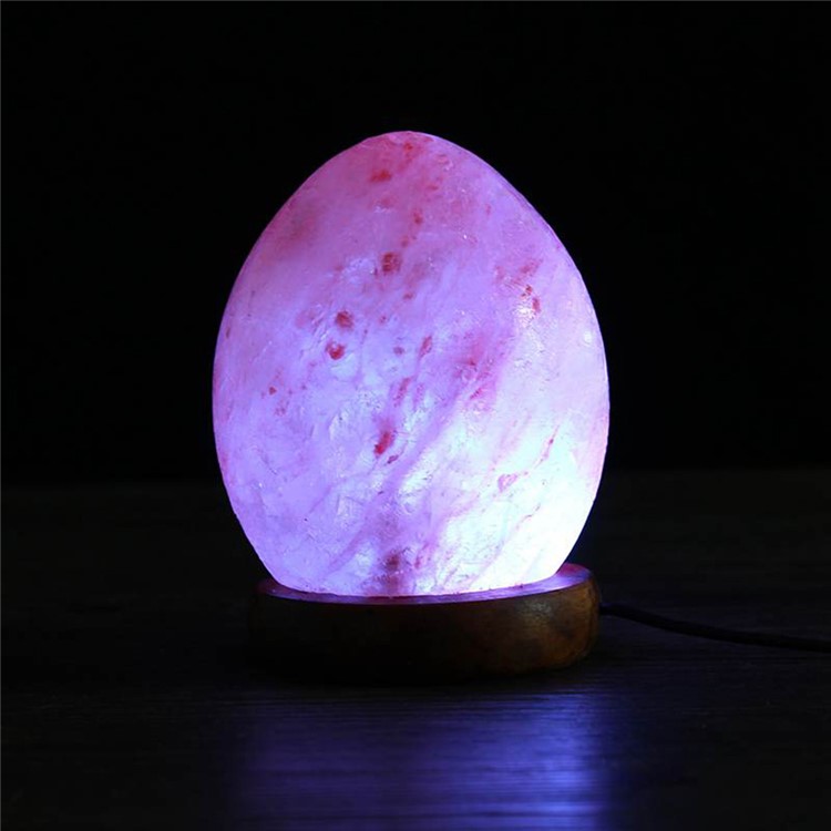 YOUOKLIGHT YK2294 Egg Shaped Natural Himalayan Salt Lamp Air Purifier Night Light Bedside Home Decor-5