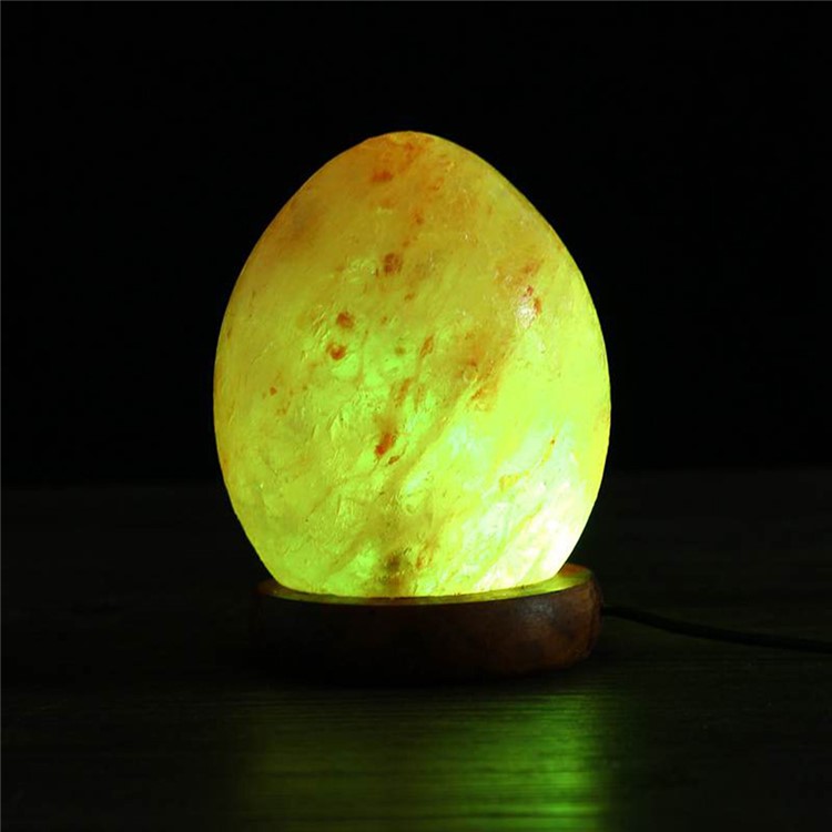 YOUOKLIGHT YK2294 Egg Shaped Natural Himalayan Salt Lamp Air Purifier Night Light Bedside Home Decor-6