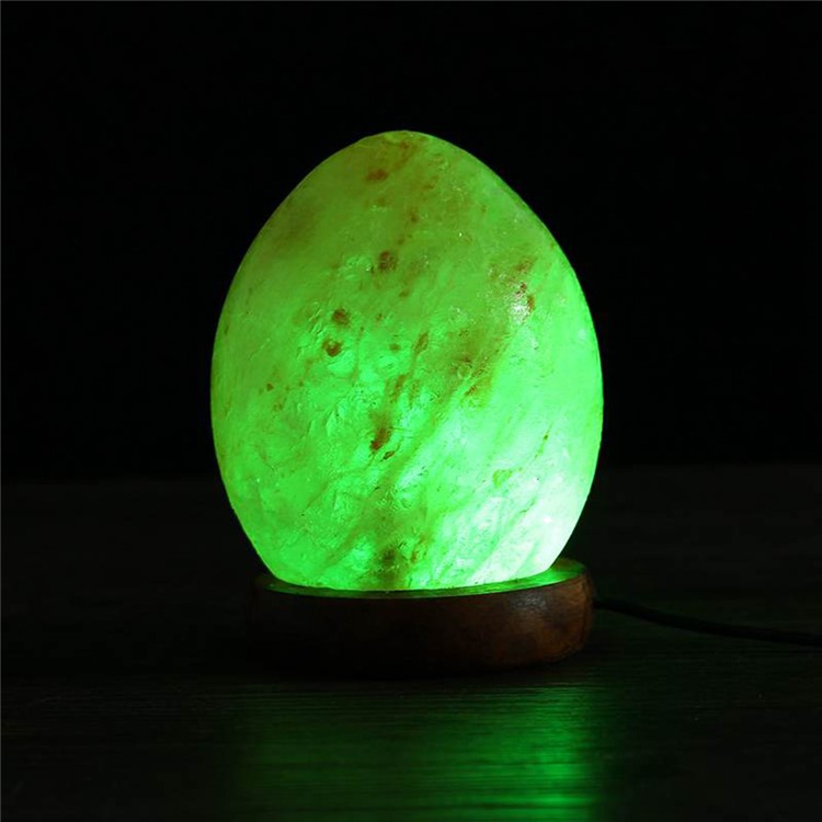 YOUOKLIGHT YK2294 Egg Shaped Natural Himalayan Salt Lamp Air Purifier Night Light Bedside Home Decor-7