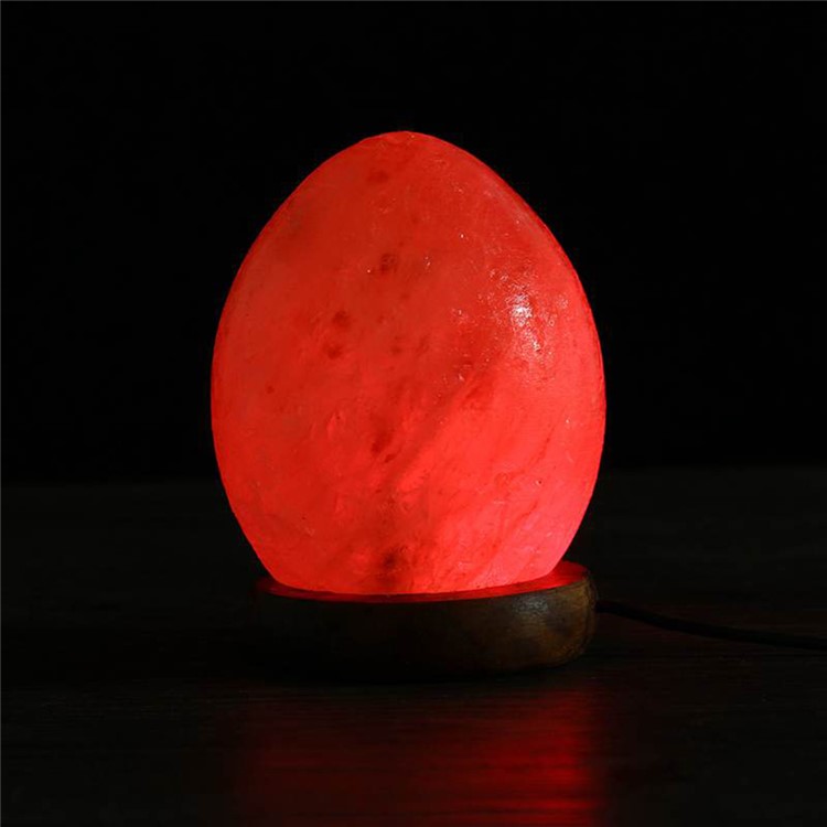 YOUOKLIGHT YK2294 Egg Shaped Natural Himalayan Salt Lamp Air Purifier Night Light Bedside Home Decor-9