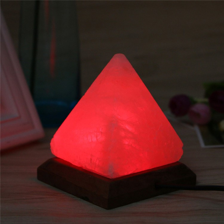 YOUOKLIGHT YK2292 Hand Crafted Pyramid-shaped Natural Himalayan Salt Lamp USB Air Purifier Table Lamp-10