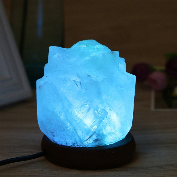 YOUOKLIGHT YK2298 Hand Crafted Flower-shaped Natural Himalayan Salt Lamp Air Purifier Night Light-11