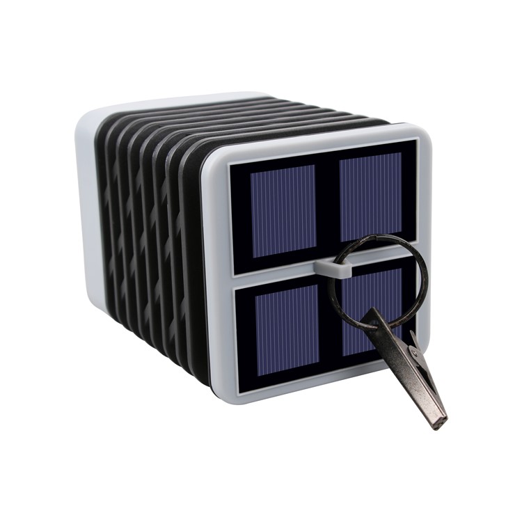 Hanging LED Solar Lantern Candles for Outdoor Garden Lawn Yard - Black / White-8