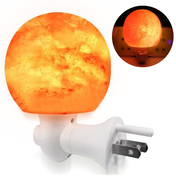 YouOKLight YK2295 7W 120V Warm White Himalayan Globe Sphere Salt Lamp - US Plug-1