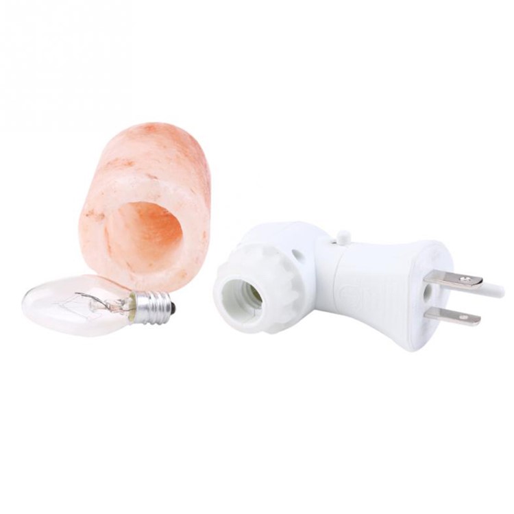 YOUOKLIGHT YK2299 Mini Himalayan Salt Lamp Cylinder Shape Air Purifier Warm White Wall Light - US Plug-4