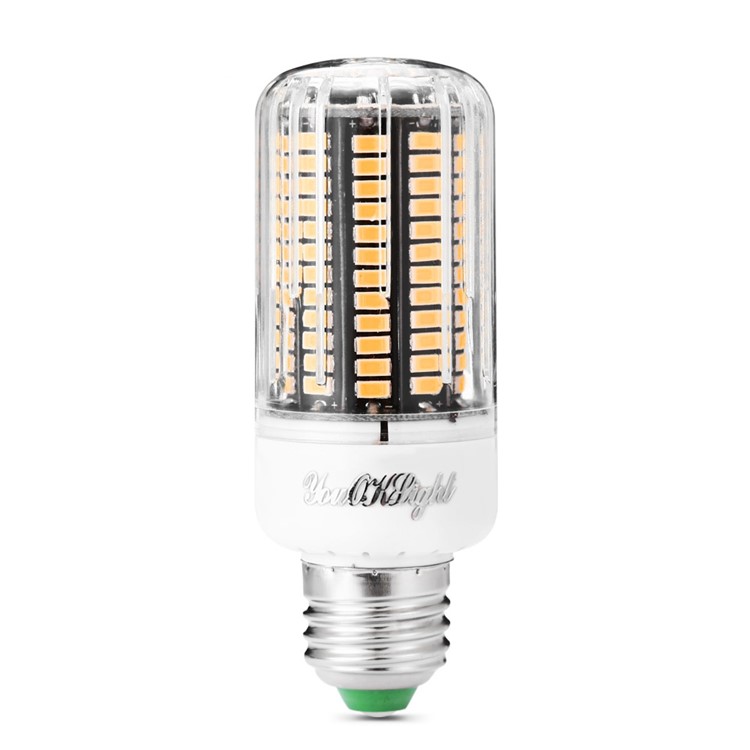 4PCS/Set 12W E27 SMD 5733 1100LM 136-LED Corn Light Bulb with Cover - Warm White-2