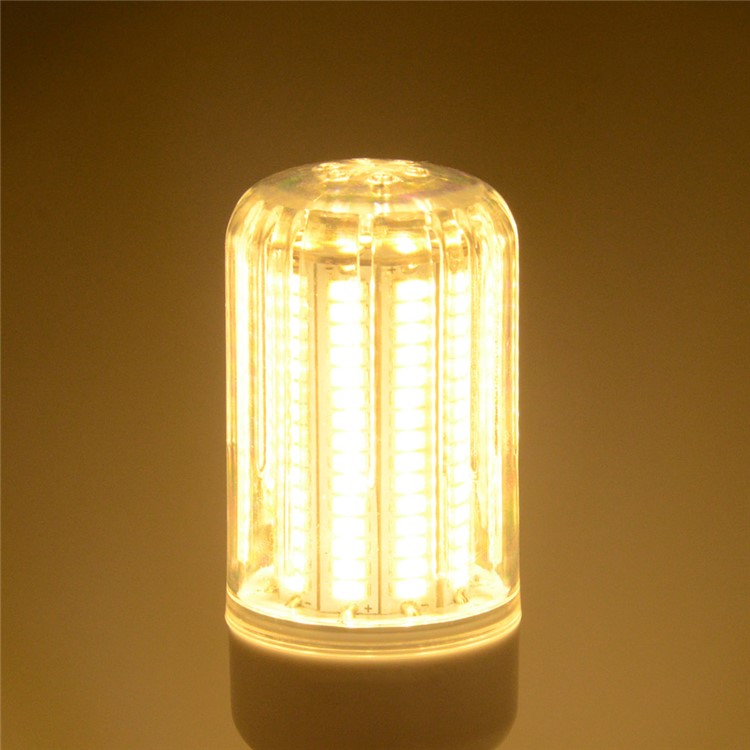 4PCS/Set 12W E27 SMD 5733 1100LM 136-LED Corn Light Bulb with Cover - Warm White-5