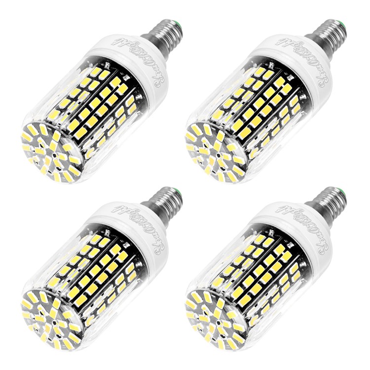 4Pcs/Set YouOKLight YK1082 10W E14 Corn Shape LED Light Bulb - Warm White-1