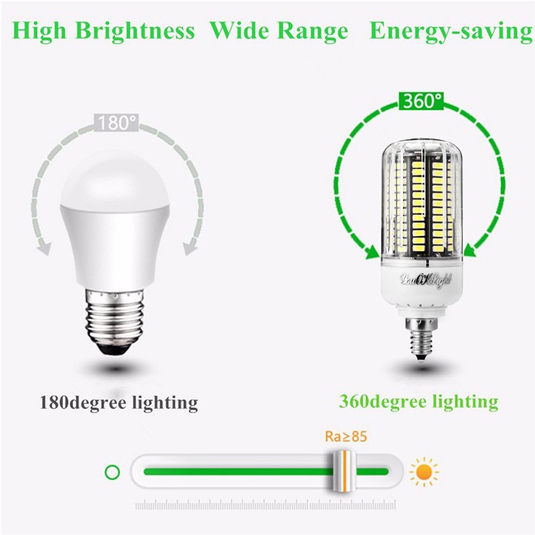 4PCS/Set YOUOKLIGHT 12W E14 SMD 5733 1100LM 136-LED Corn Light Bulb with Cover - Cool White-8