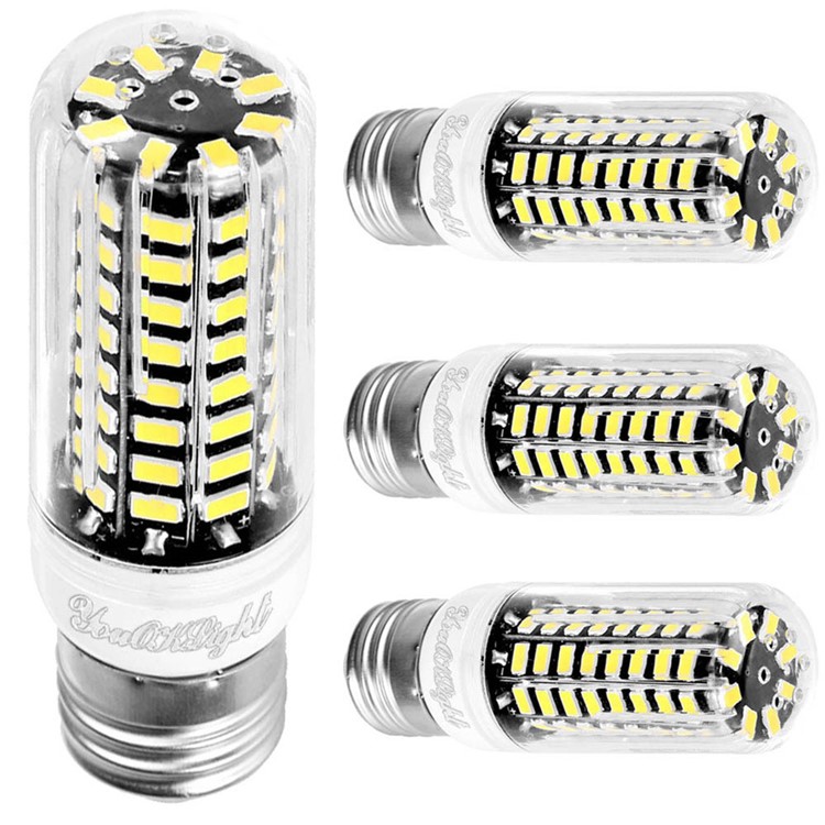 4PCS/Set 9W E27 SMD 5733 750LM 80-LED Corn Light Bulb with Cover - Cool White-1