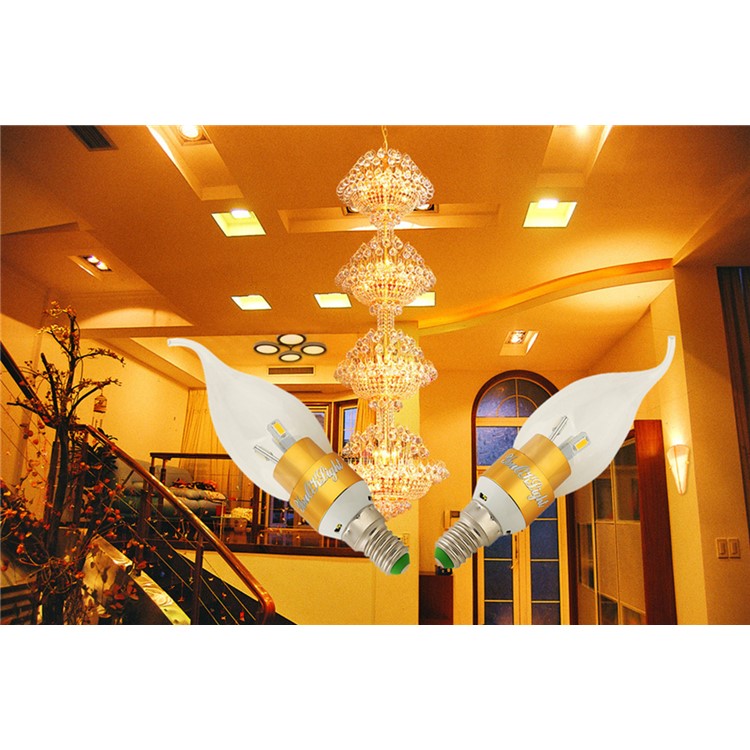 YOUOKLIGHT YK0356 10Pcs/Set E14 3W 220lm 6-SMD 5730 Warm White LED Tail Shape Candle Bulb-4