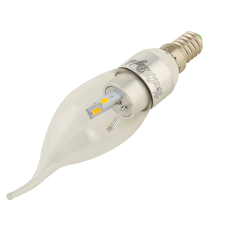 YOUOKLIGHT YK0355 4Pcs/Set E14 3W 3000K 280LM SMD 5730 Candle Tail Warm White Bulb-3