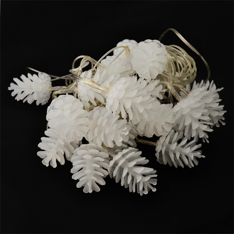 YouOKLight Holiday 4W 20-LED RGB Pineal String Light for Christmas Decoration - White / EU Plug-2