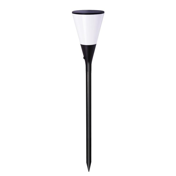 2Pcs/Set YY9605-5 LED Solar Torch Light Wineglass Flickering Flame LED Garden Light - Warm White-2