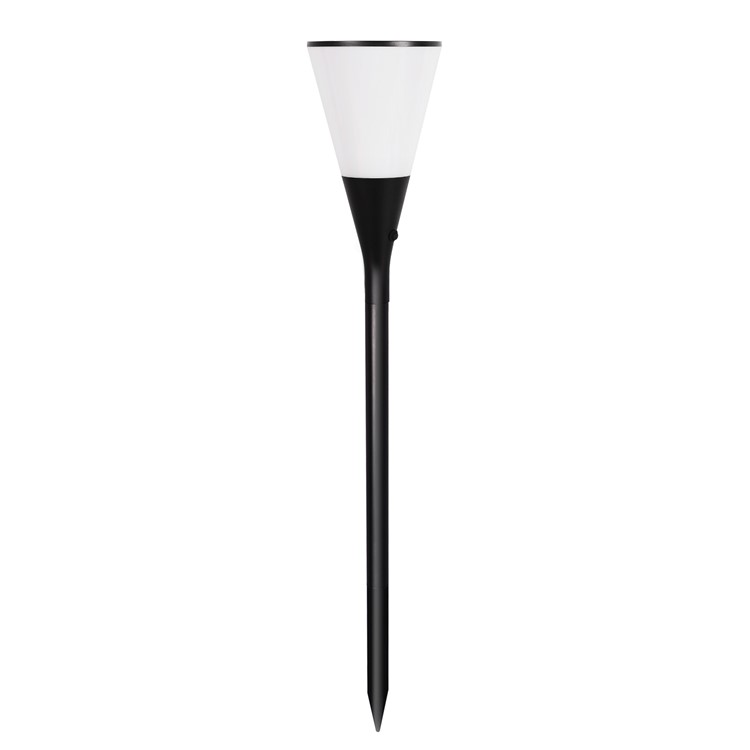 2Pcs/Set YY9605-5 LED Solar Torch Light Wineglass Flickering Flame LED Garden Light - Warm White-3