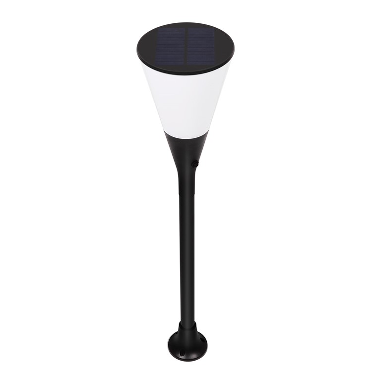 2Pcs/Set YY9605-5 LED Solar Torch Light Wineglass Flickering Flame LED Garden Light - Warm White-4