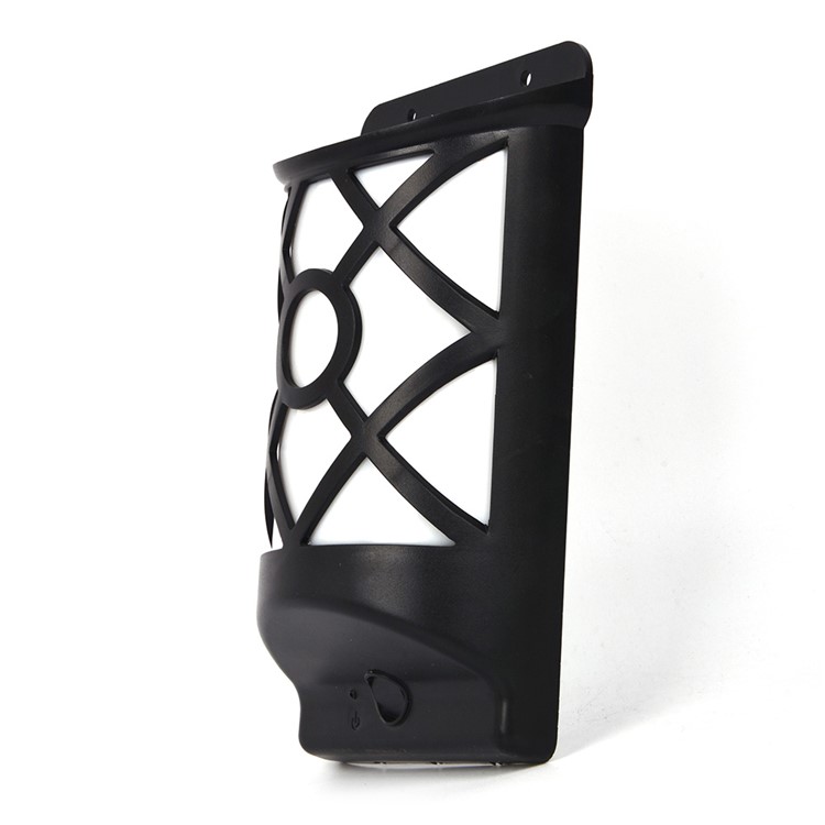 YY106 Grid Pattern Solar Powered Light Control LED Wall Light Outdoor Garden Lamp - Warm White-3