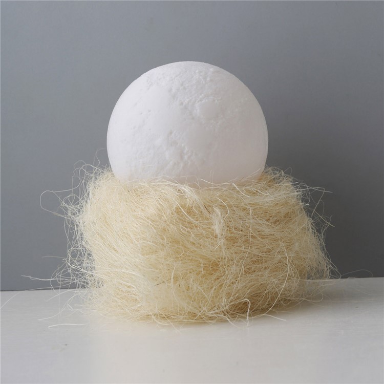 20cm Diameter Light LED 3D Printing Moon Lamp Touch Control Home Decorative Light - White-12