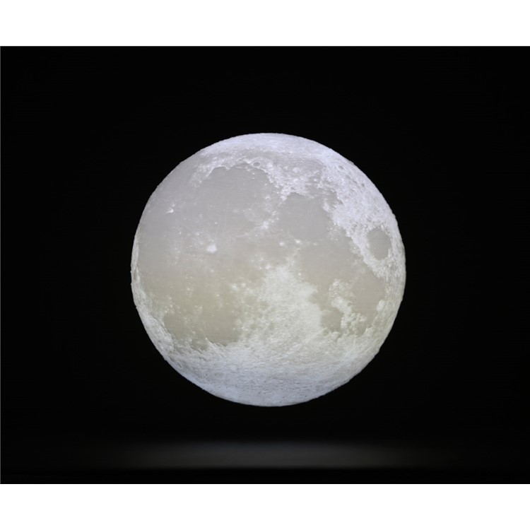 20cm Diameter Light LED 3D Printing Moon Lamp Touch Control Home Decorative Light - White-3