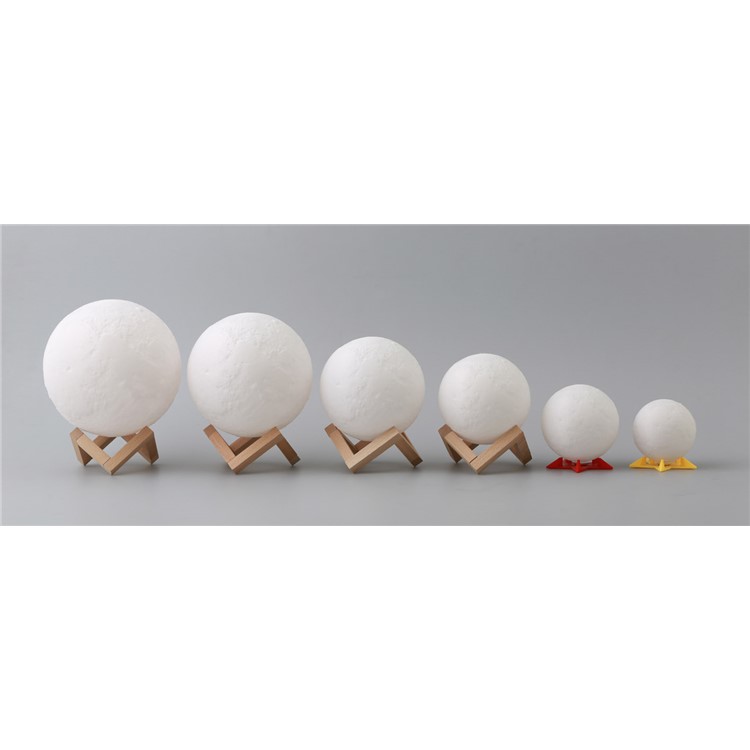 20cm Diameter Light LED 3D Printing Moon Lamp Touch Control Home Decorative Light - White-4