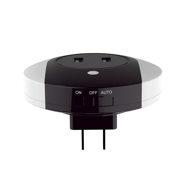 CH001 Mini LED Night Light with Dual USB Wall Charger 2-in-1 Design - US Plug / Dark Purple-1