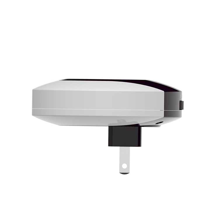 CH001 Mini LED Night Light with Dual USB Wall Charger 2-in-1 Design - US Plug / Dark Purple-4