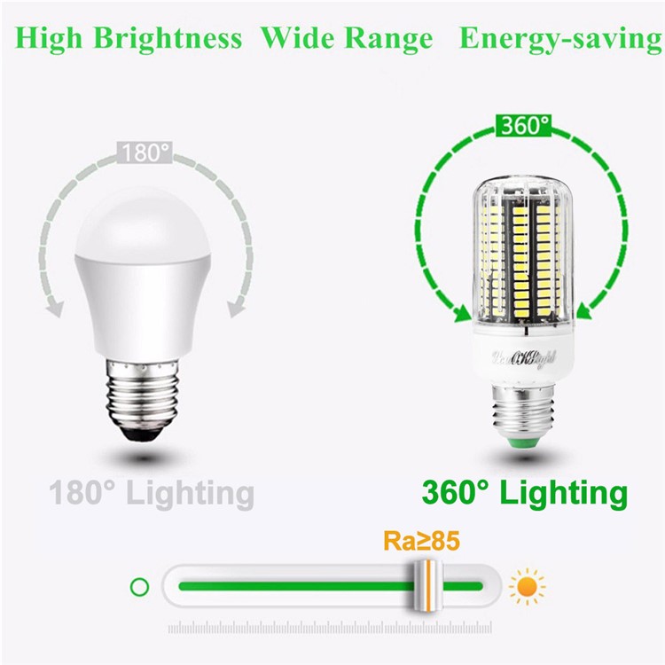 YouOKLight E12 AC110 12W LED Creative Corn Bulb 5733-SMD Cold White Light - E12-6